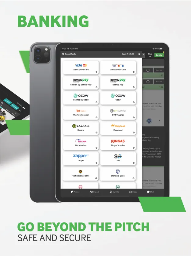 Betway banking options - safe and secure