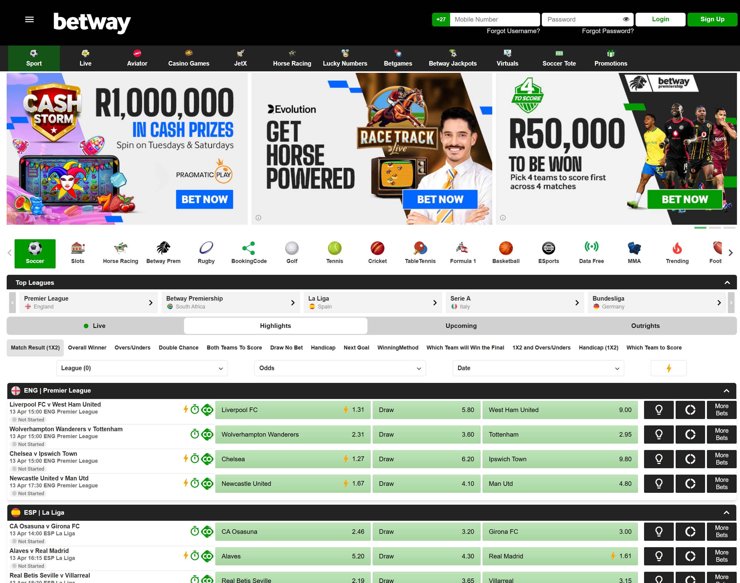 Betway offer