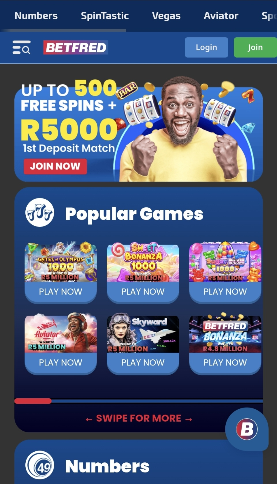 Betfred Mobile Website