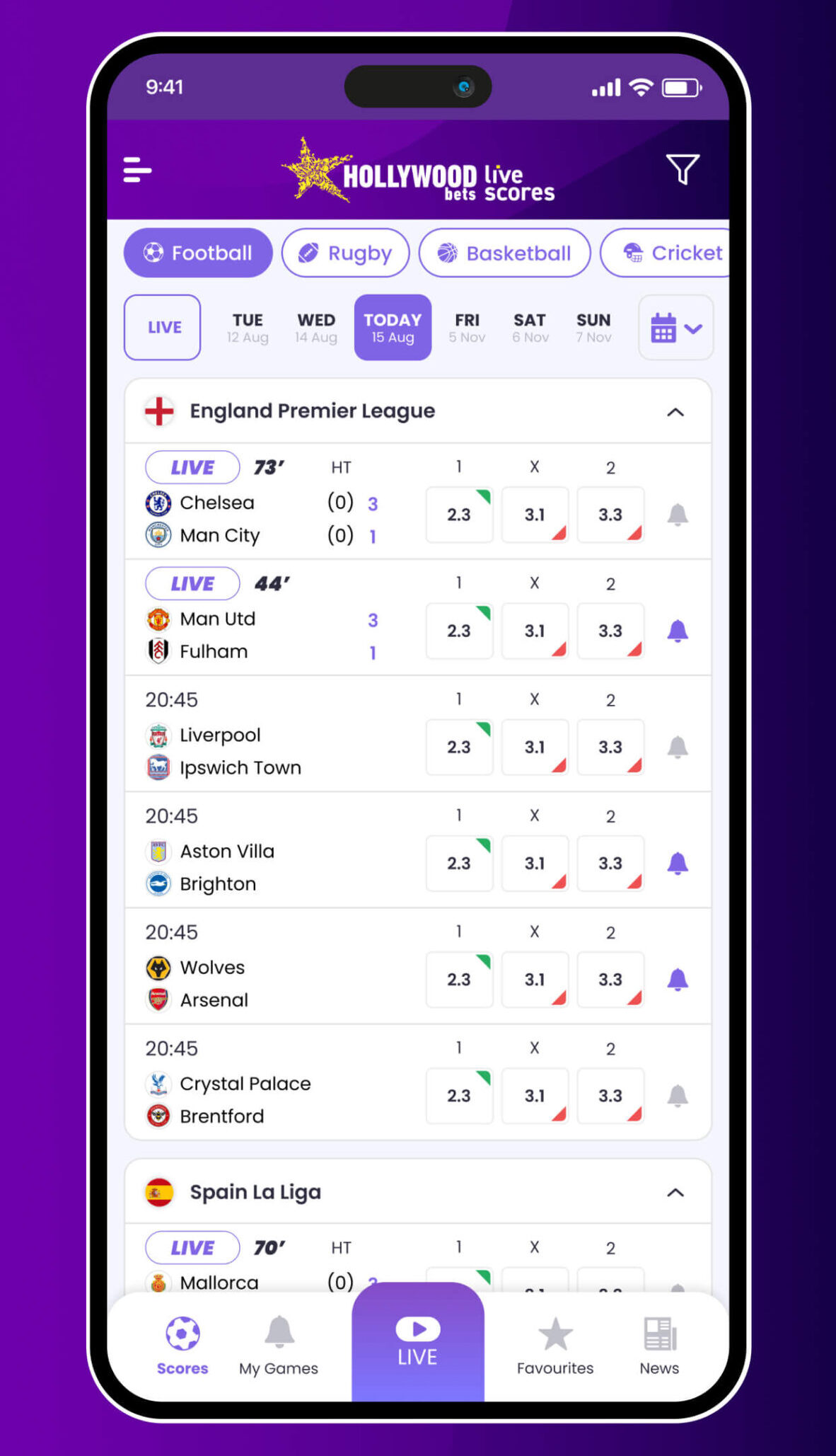 Hollywoodbet Mobile App Android