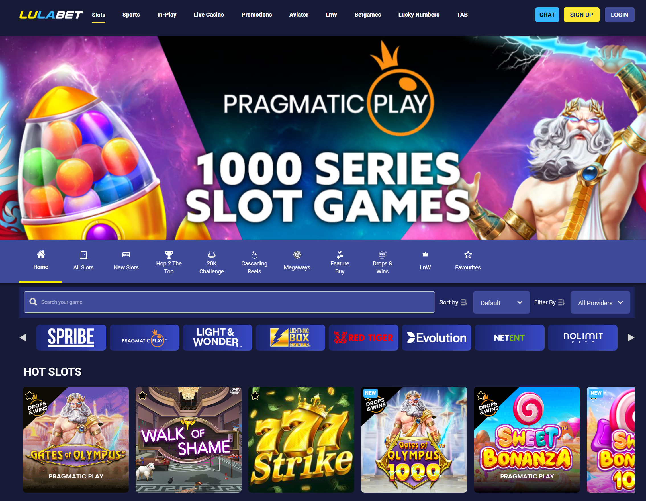 Lulabet Slots Offer on Website